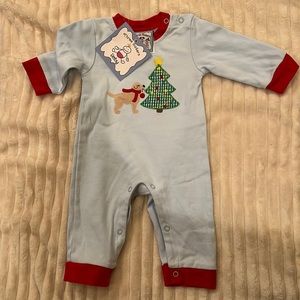 Three Sisters Boy Christmas romper.